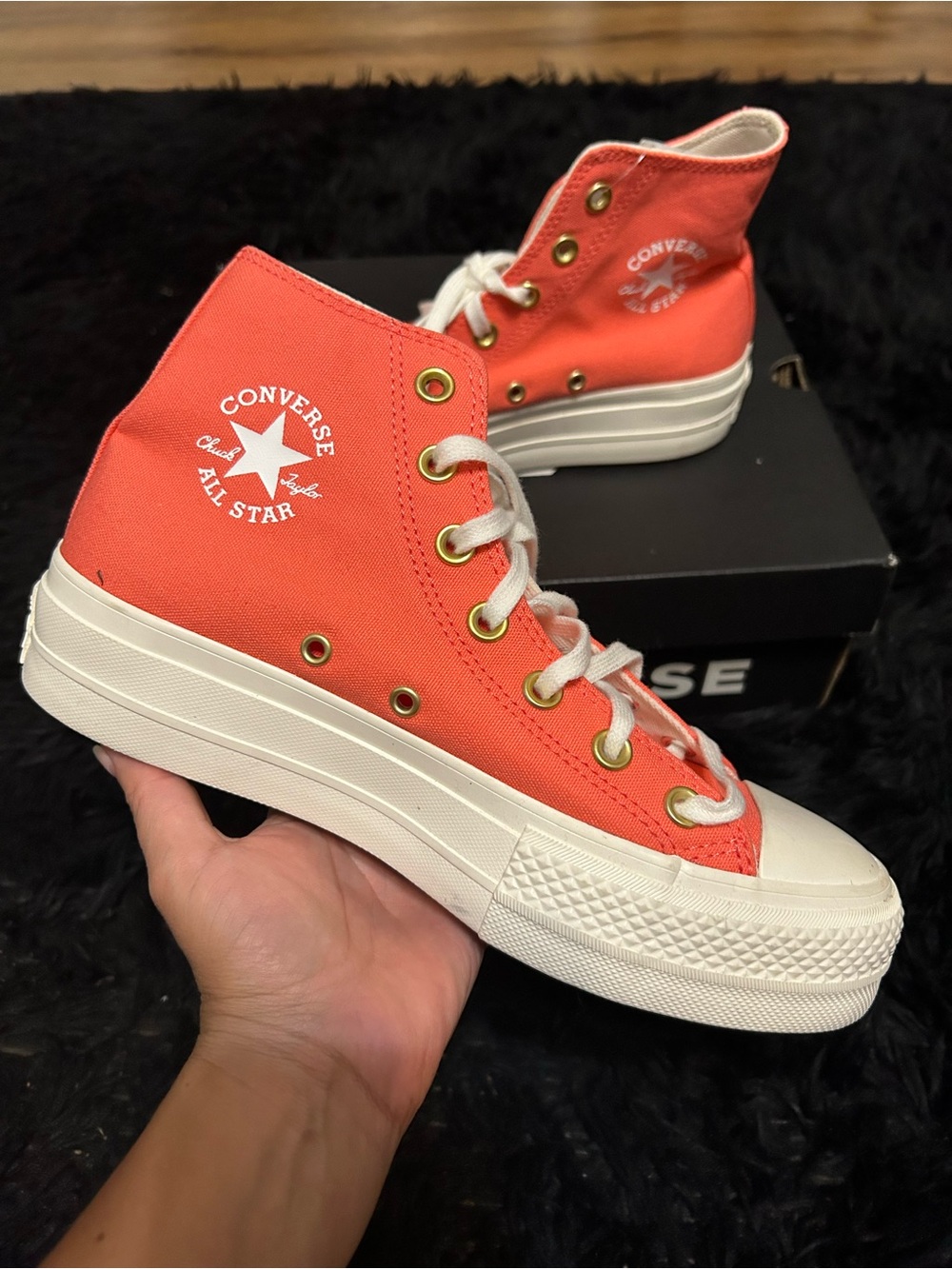 CONVERSE Chuck Taylor All Star Lift Platform High 'Watermelon Slushy' shoes sz 7